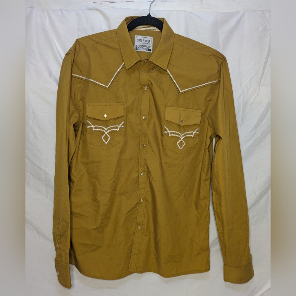 Outlander By Craft+Flow Men's M Western Long sleeve Cowboy Shirt